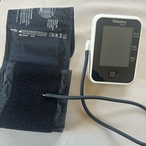 Teladoc Digital Blood Pressure Monitor in White and Black